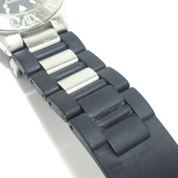 Auth Cartier Must 21 Vantean Autoscaph W10147U2 5****** Black Silver Wrist Watch - Picture 9 of 12